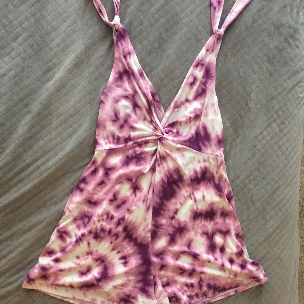 Tie-dyed BCBG romper